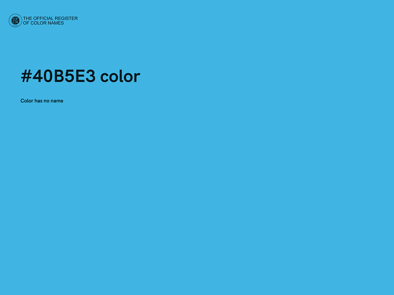 #40B5E3 color image