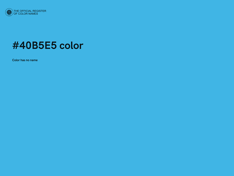 #40B5E5 color image