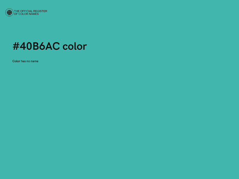 #40B6AC color image