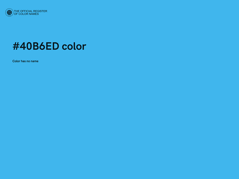 #40B6ED color image