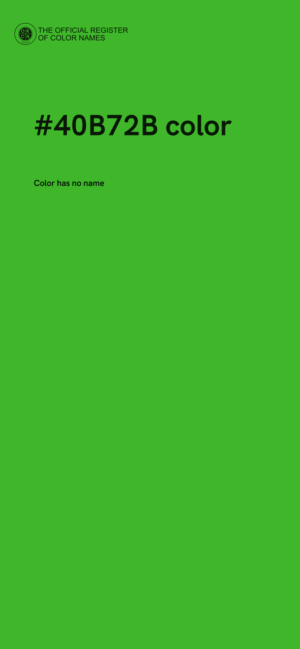 #40B72B color image