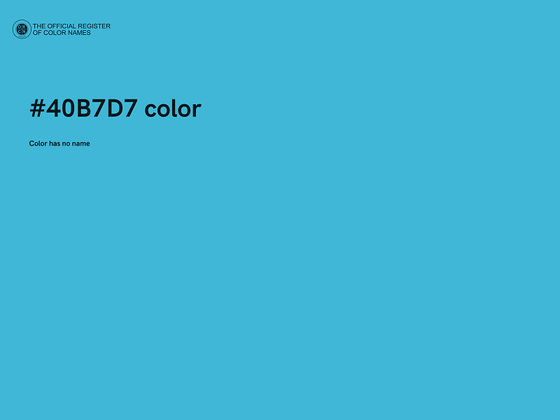 #40B7D7 color image