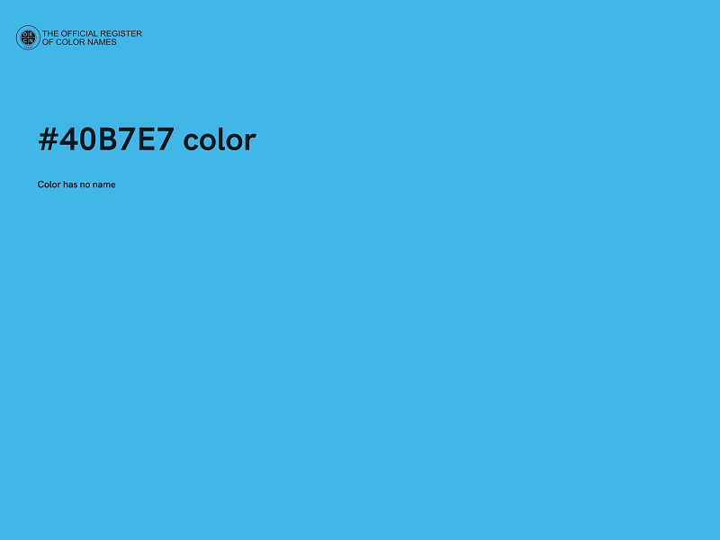 #40B7E7 color image