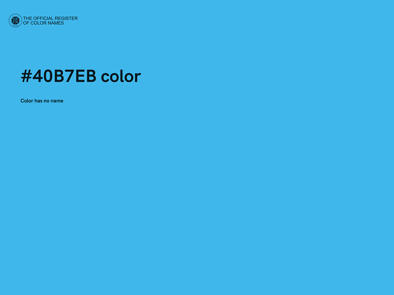 #40B7EB color image