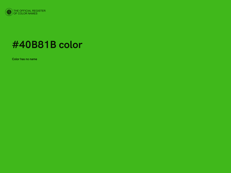 #40B81B color image