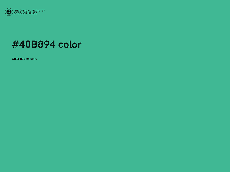 #40B894 color image