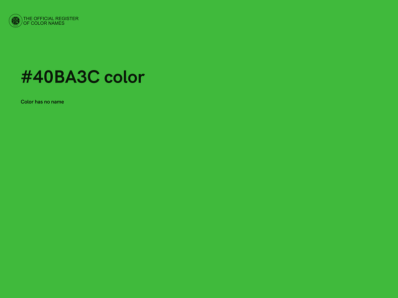#40BA3C color image