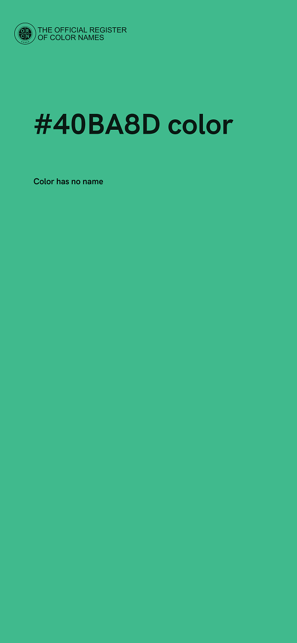 #40BA8D color image