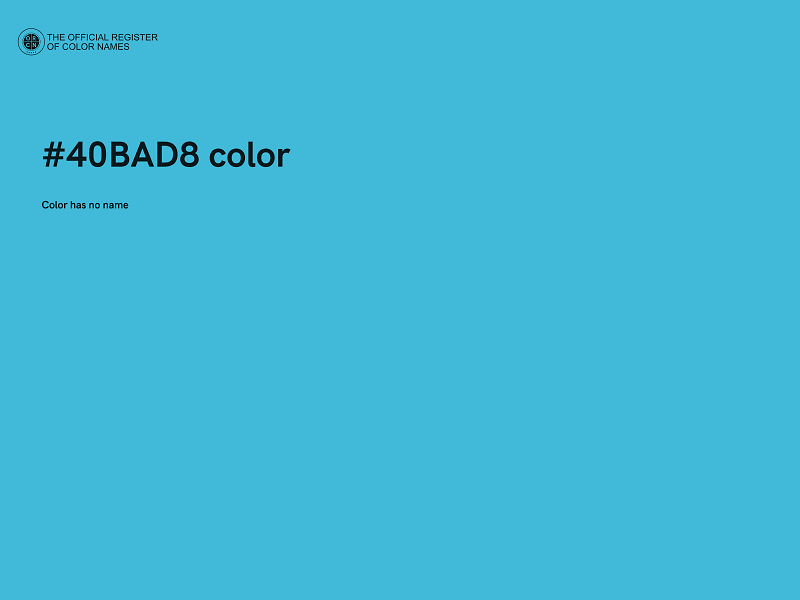 #40BAD8 color image