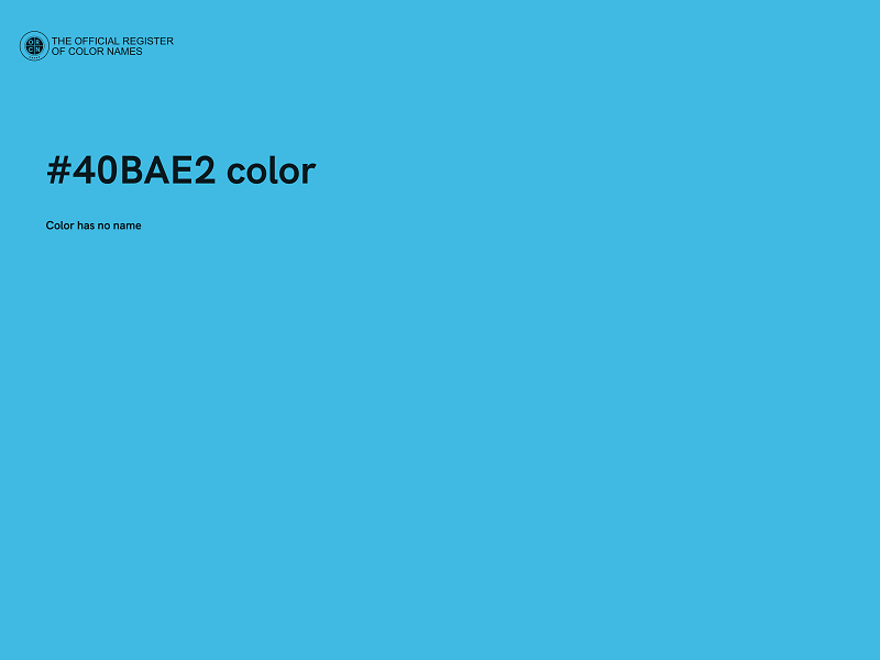 #40BAE2 color image