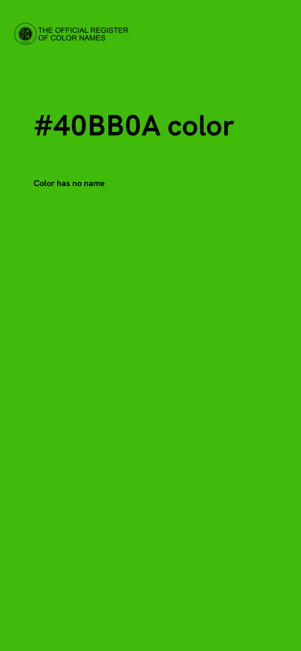 #40BB0A color image