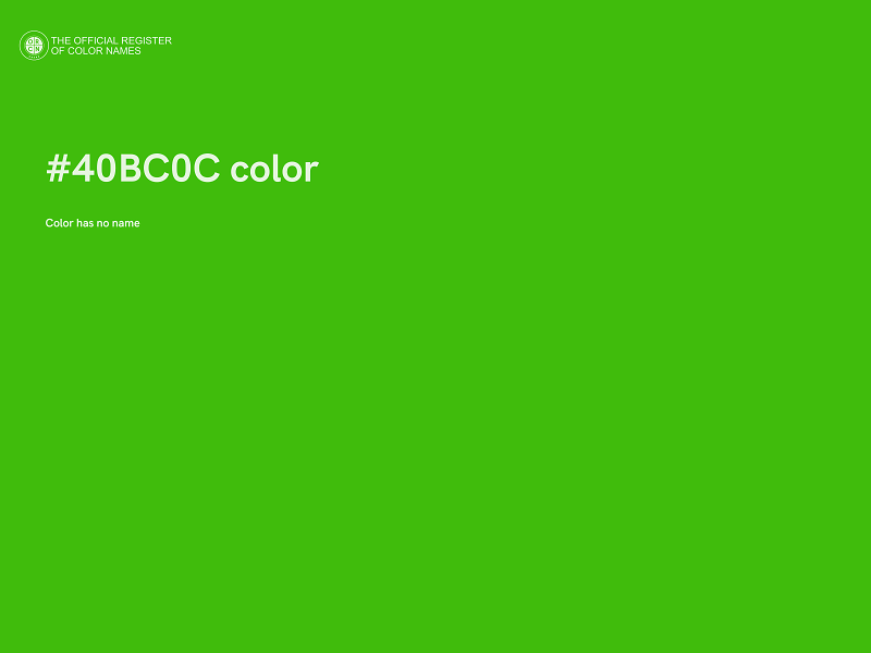 #40BC0C color image