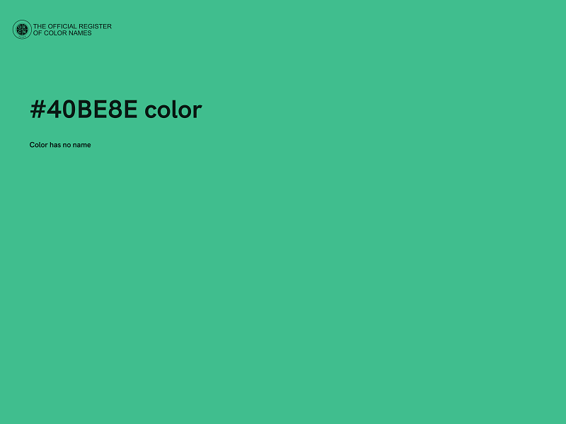 #40BE8E color image