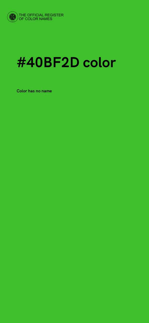 #40BF2D color image