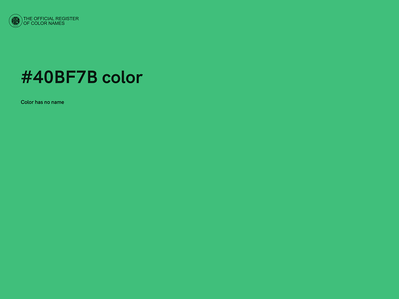 #40BF7B color image