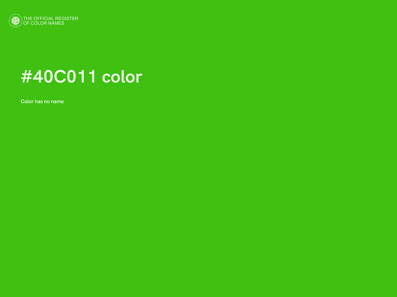 #40C011 color image