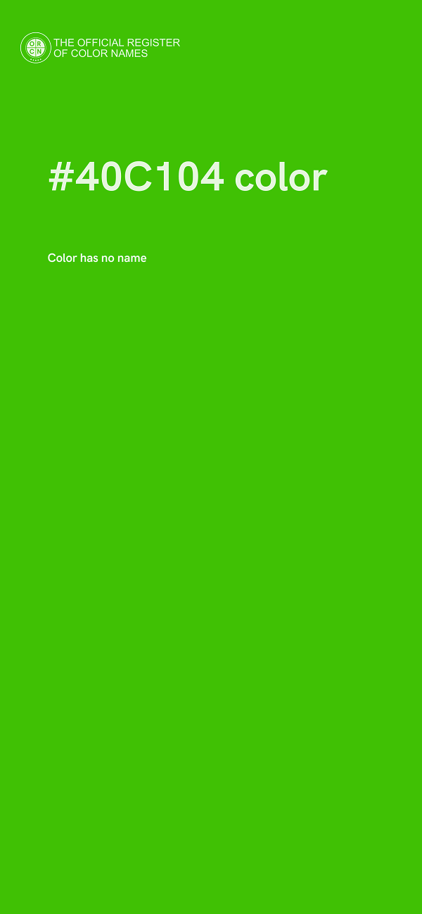 #40C104 color image