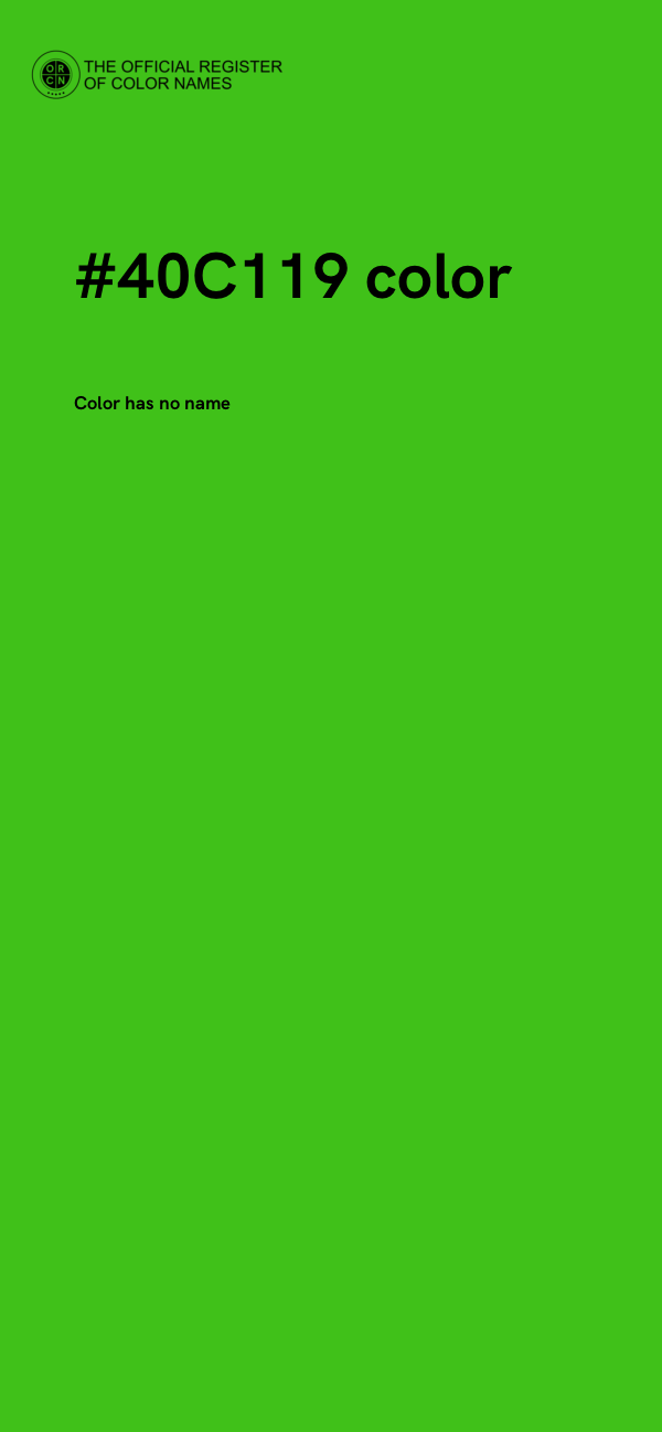 #40C119 color image
