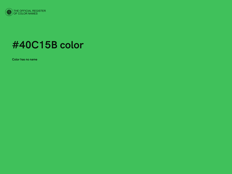 #40C15B color image