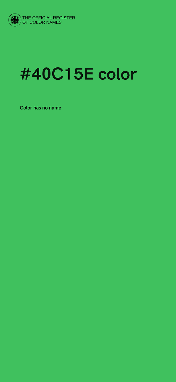 #40C15E color image