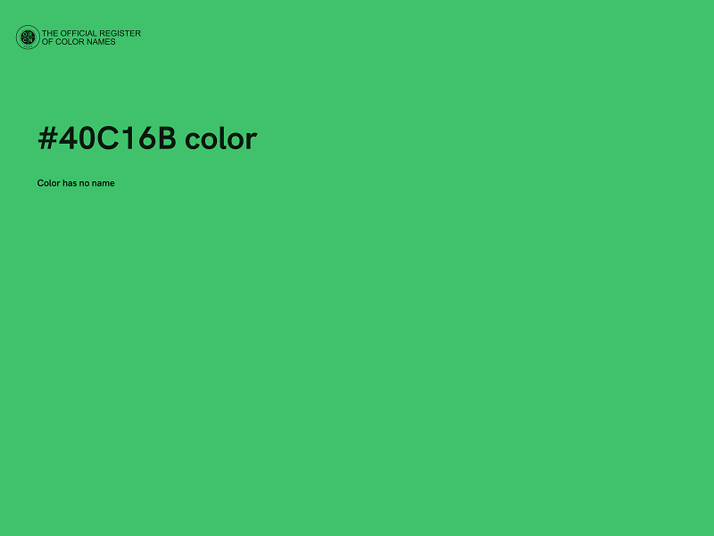 #40C16B color image