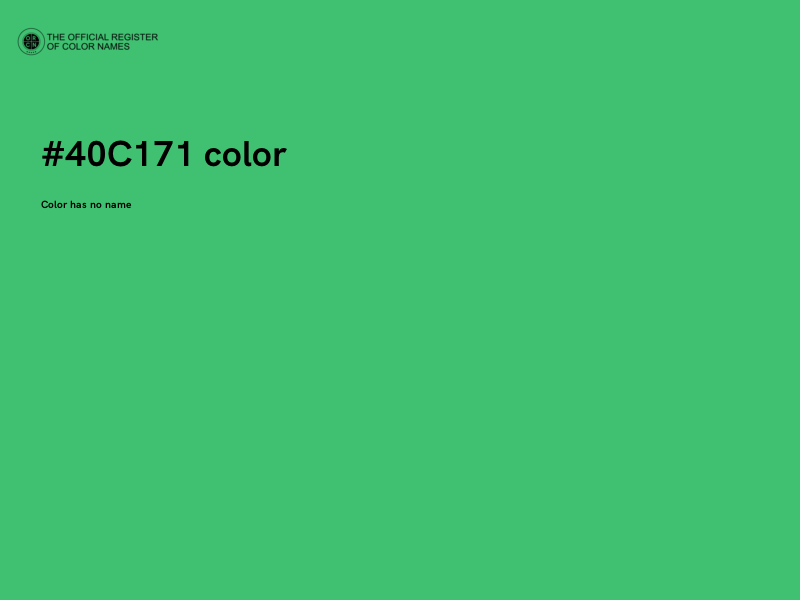 #40C171 color image