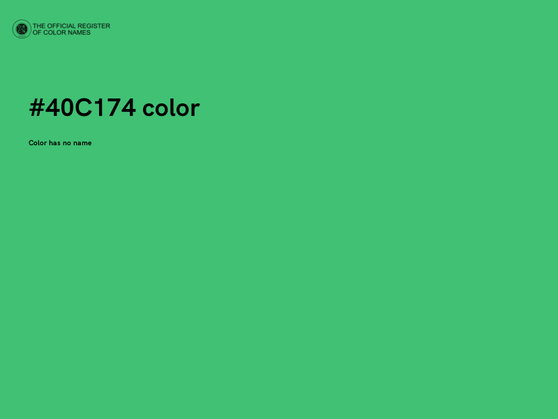 #40C174 color image
