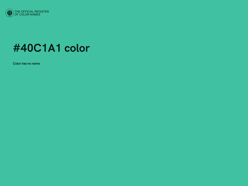 #40C1A1 color image