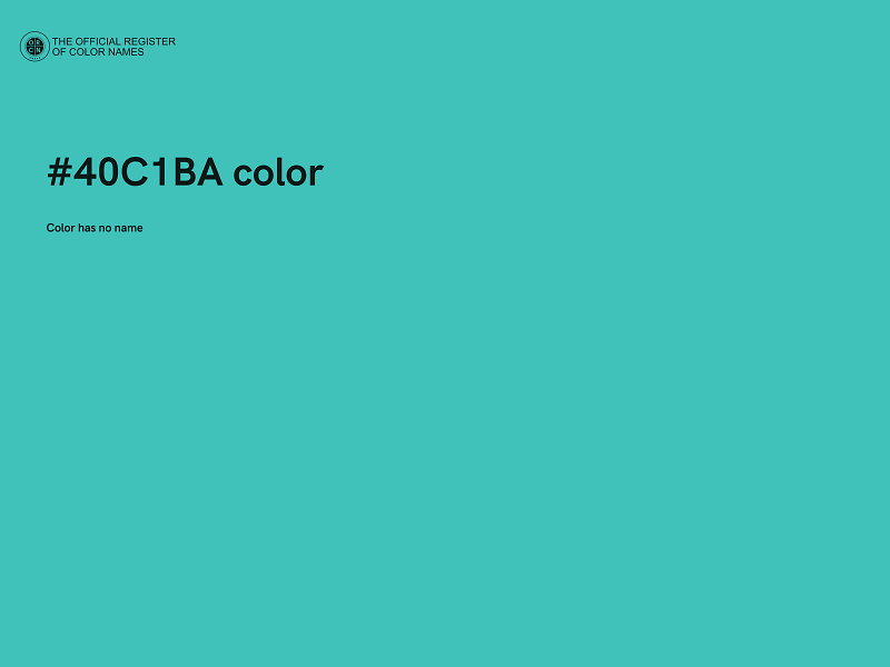 #40C1BA color image