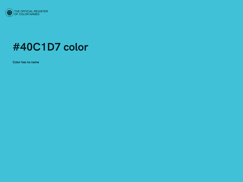 #40C1D7 color image