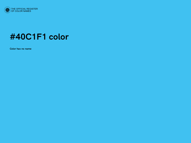 #40C1F1 color image