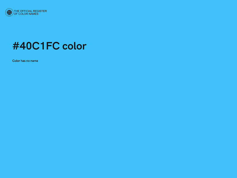 #40C1FC color image