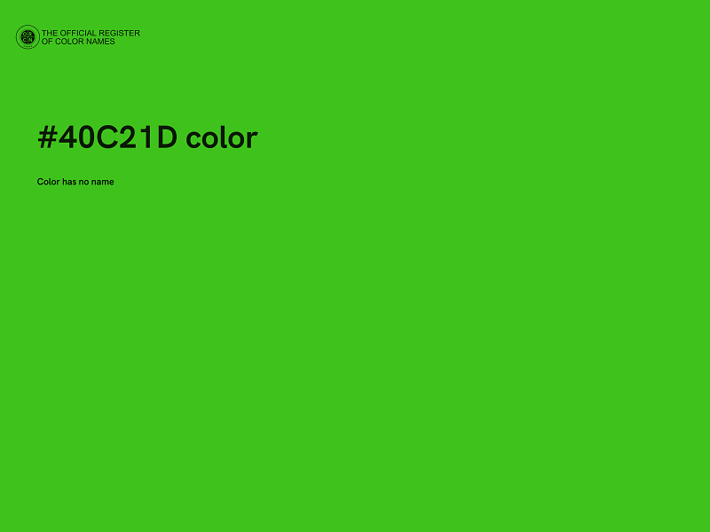 #40C21D color image