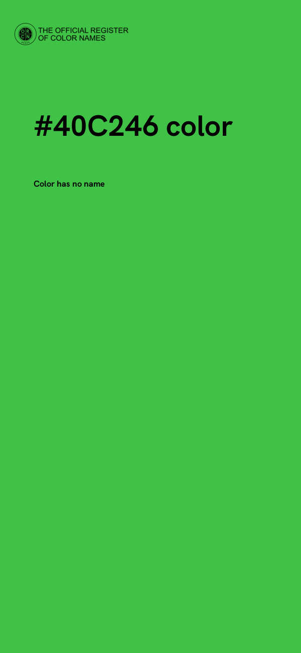 #40C246 color image
