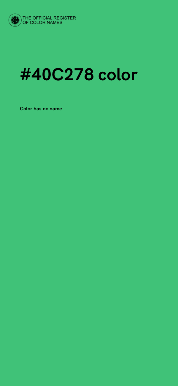 #40C278 color image