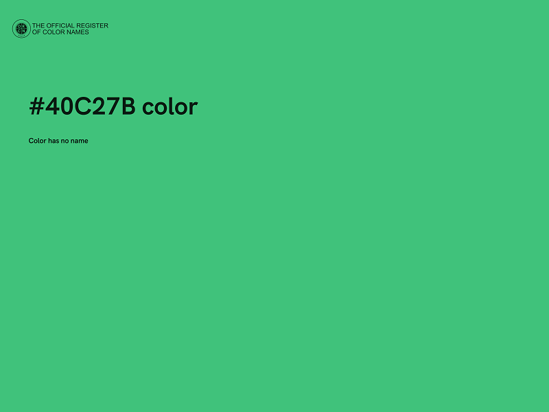 #40C27B color image