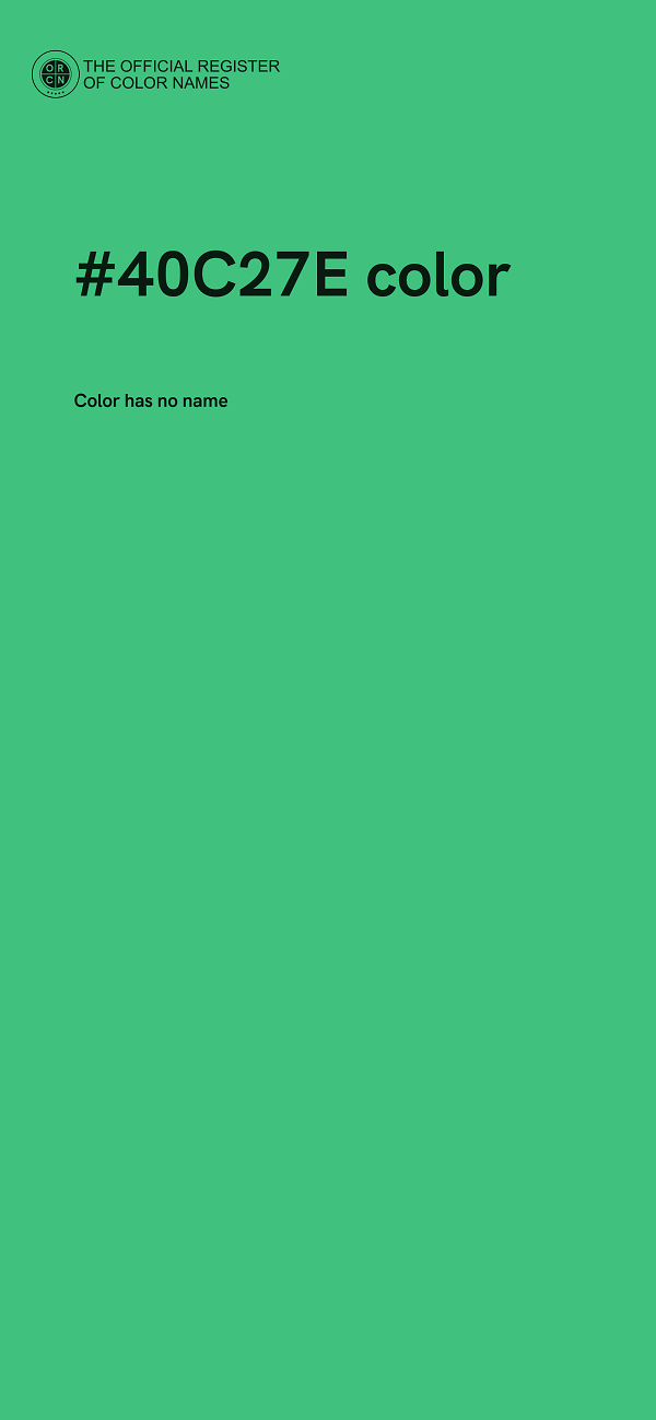 #40C27E color image