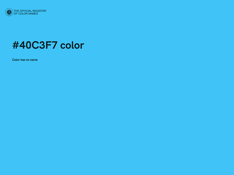 #40C3F7 color image