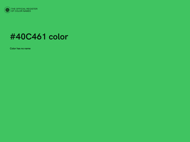 #40C461 color image