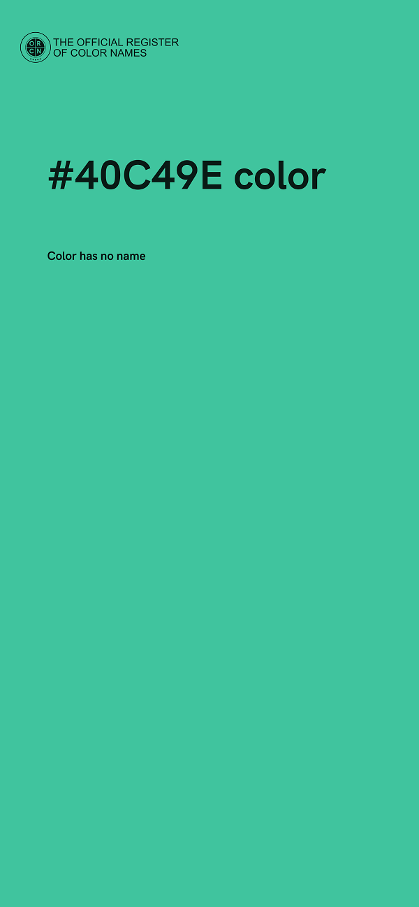 #40C49E color image