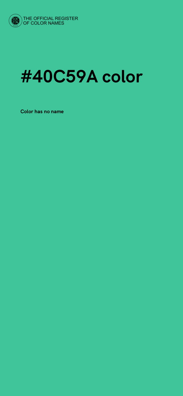 #40C59A color image