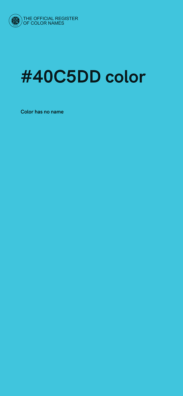#40C5DD color image