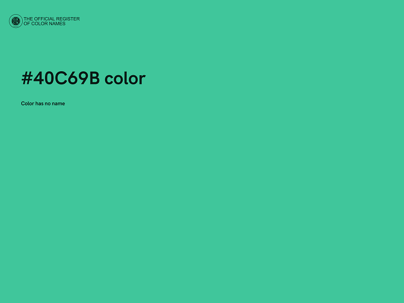 #40C69B color image