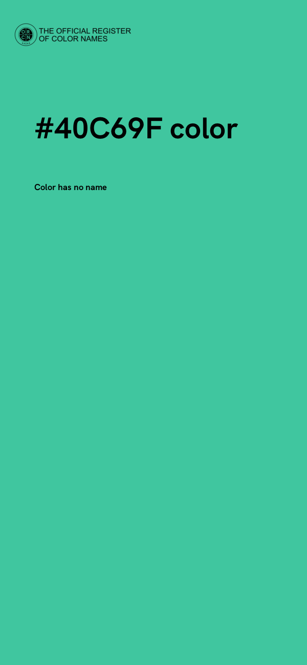 #40C69F color image