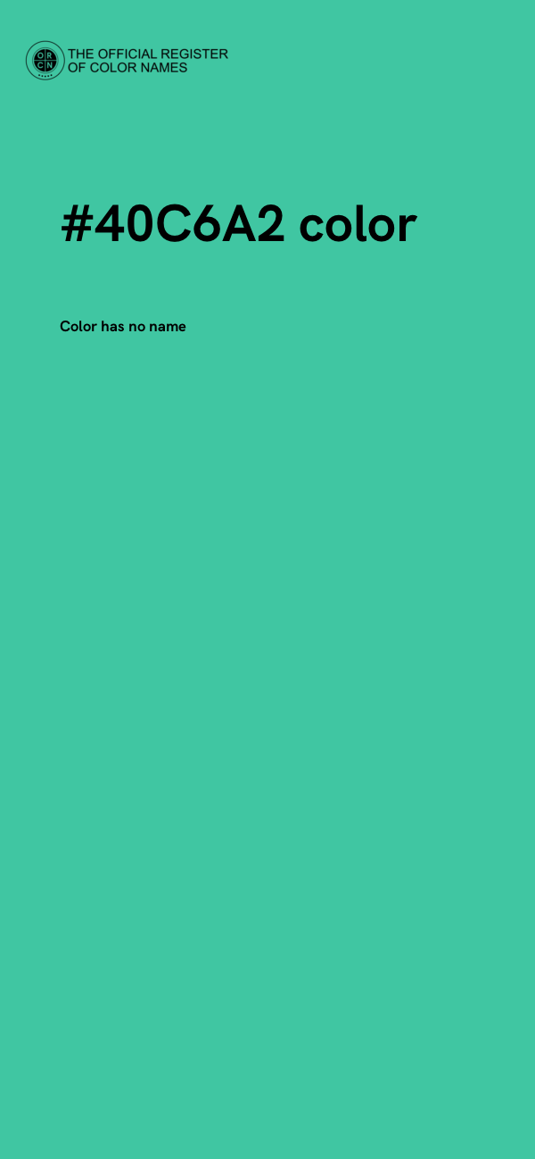 #40C6A2 color image