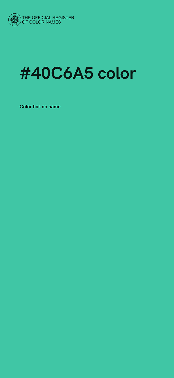 #40C6A5 color image