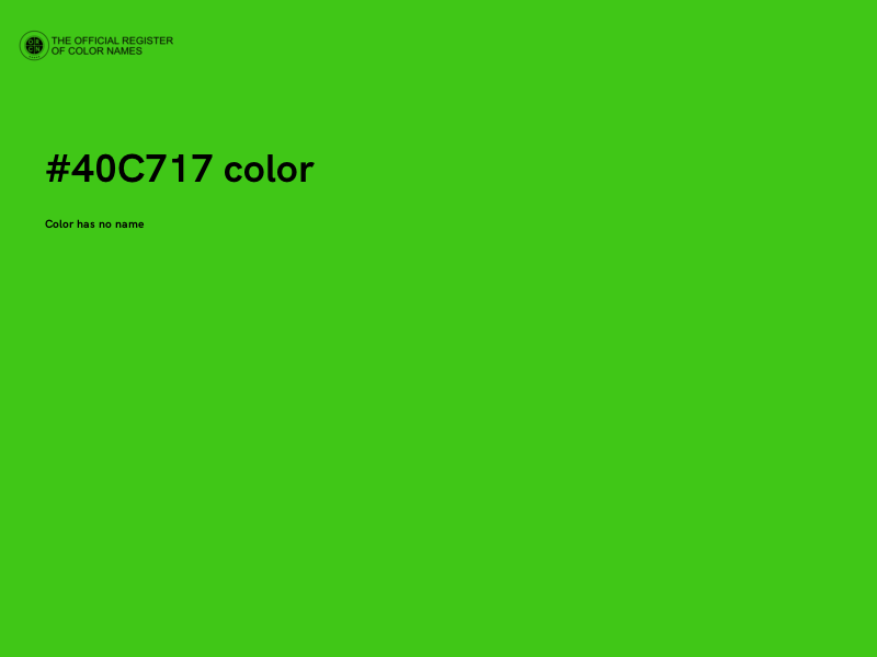 #40C717 color image