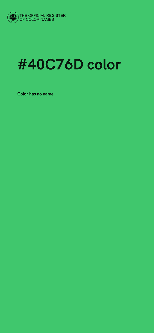 #40C76D color image