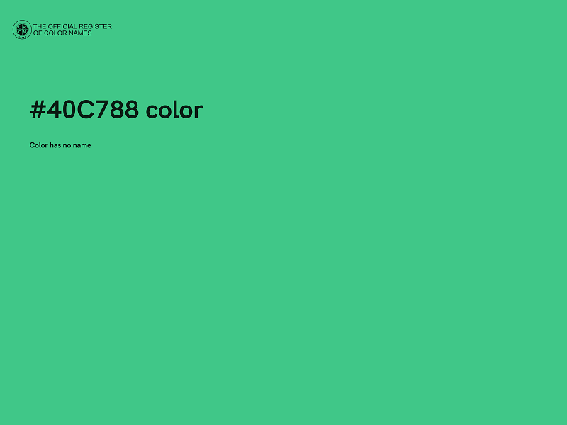 #40C788 color image