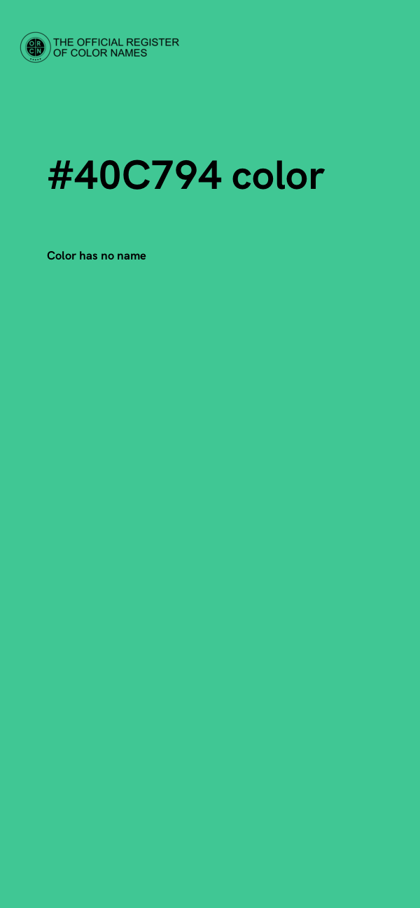 #40C794 color image